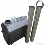Koriks-Fiiber Kamiina kylpytynnyriin tai uima-altaaseen 25 - 60kW 30kW ulkokamina (etupaneeli teräs)