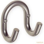 Inno kaksoiskoukku 316 2kpl/pkt OUTLET Harmaa (jäljellä 2 kpl)