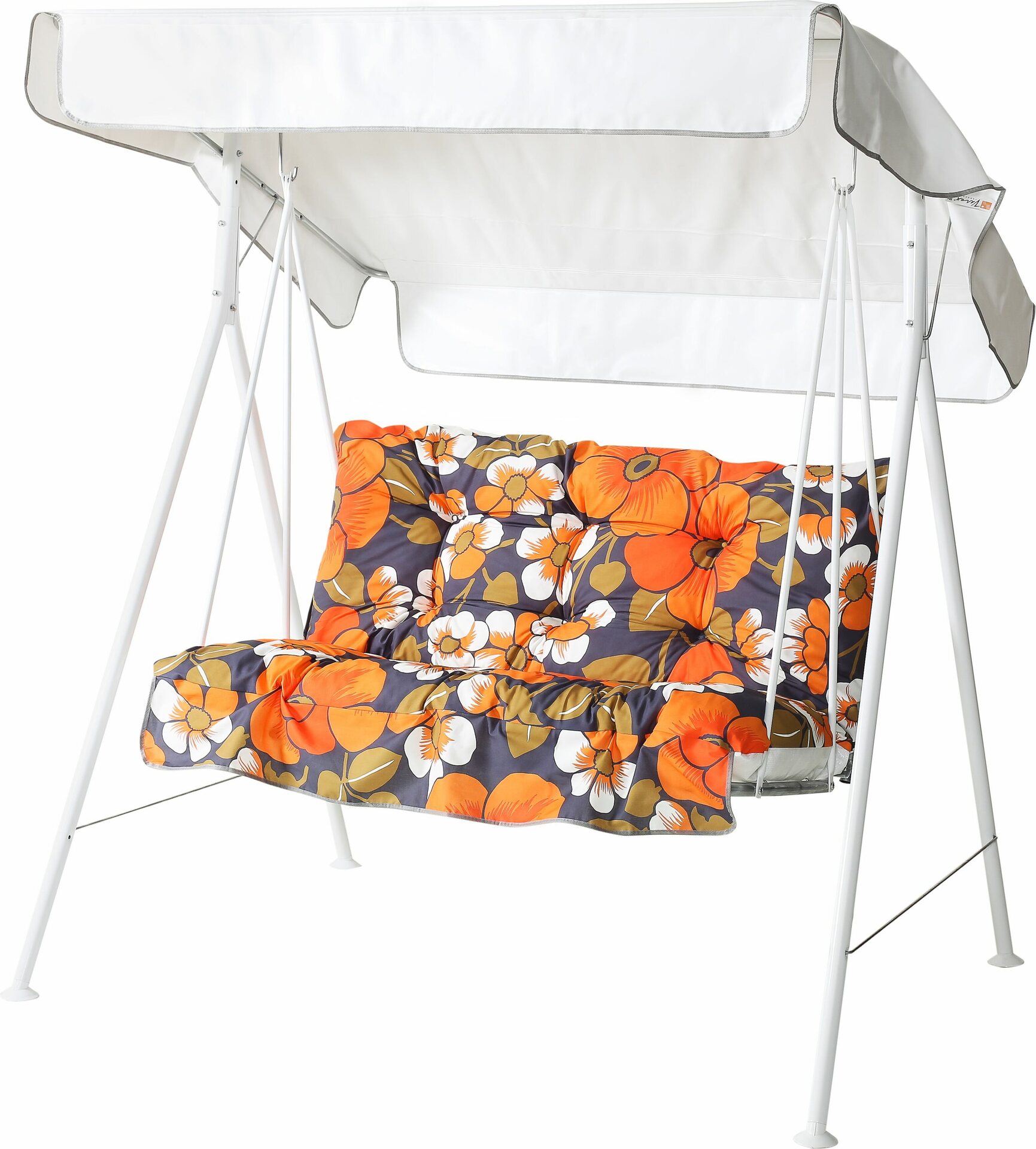 Varax Pihakeinu Duo 2-h, valkoinen runko Oranssi-kukkainen