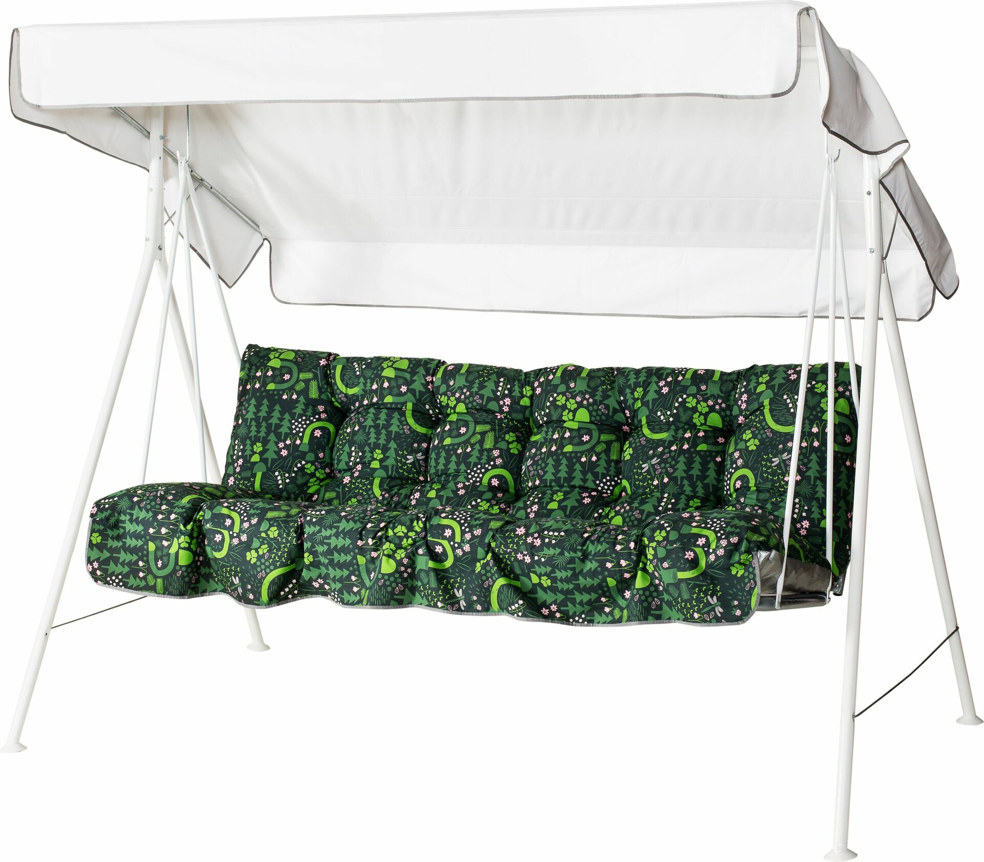 Varax Pihakeinu Riviera 3-h, valkoinen runko Tummanvihreä