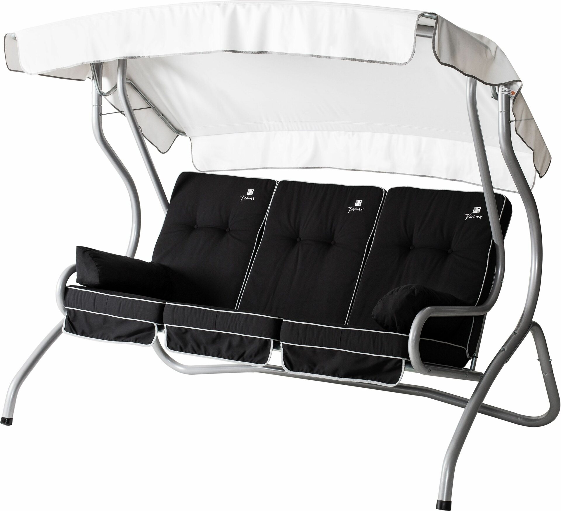 Varax Pihakeinu Monica 3-h, harmaa runko Musta (sileä)