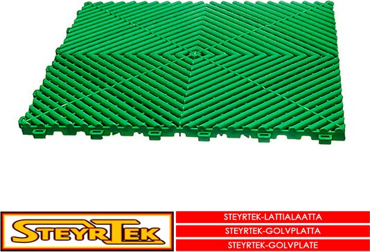 SteyrTek Lattialaatta 40 x 40 Vihreä