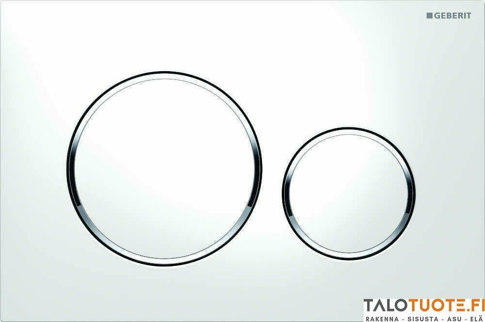 Geberit Seinä-wc paketti ONE TurboFlush Design Sigma 20 valkoinen/kromi (+0€)