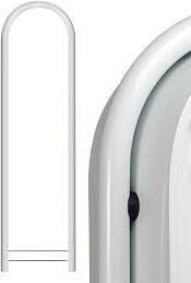 Bobi Postilaatikko Duo Round valkoinen