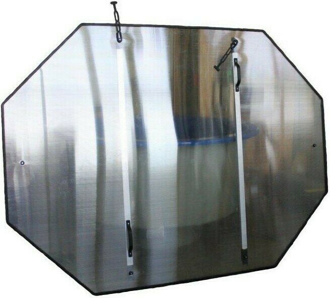 Koriks-Fiiber Kylpytynnyrisetti 800L lasikuitualtaalla ja ulkokamiinalla Lämpökansi makrolon