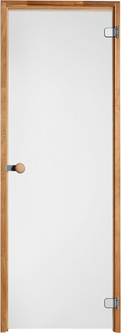 Vihtan Saunan lasiovi Löyly kirkas lasi Lämpöhaapa