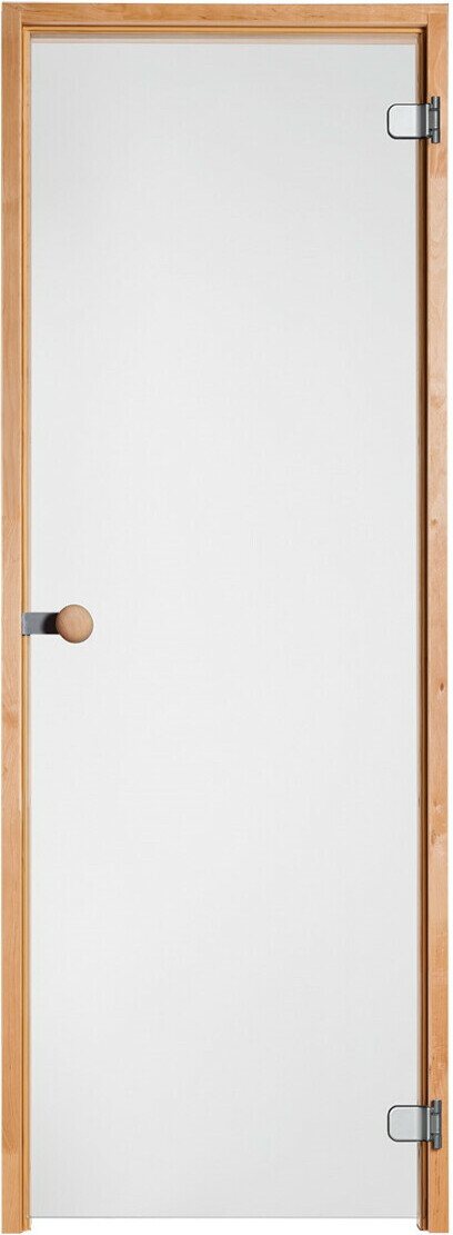 Vihtan Saunan lasiovi Löyly kirkas lasi Tervaleppä