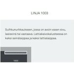 Unidrain Lattiakaivokaluste Unidrain Linja 1003 2 seinäkiinnikettä 900mm