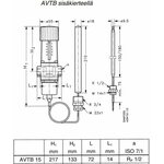 Danfoss Termostaattinen vesiventtiili 15 AVTB 20-60C