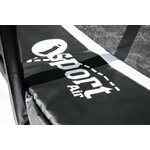 Isport Air Black 4,3m 104 jousta trampoliini turvaverkolla