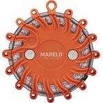 Mareld Glow Varoitusvalo vilkulla, iskunkestävä, ladattava IP67 6kpl, oranssi