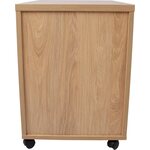 Laatikosto ERGO 4 laatikolla, lukittava, renkailla, beige