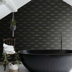 Esta Home Black & White with a splash of Gold non-woven tapetti