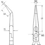 Knipex kärkipihti taivutettu 160mm radiopihdit