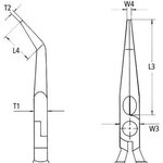 Knipex kärkipihti taivutettu VDE 200mm pantografipihti