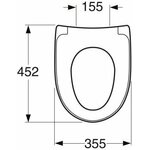Gustavsberg WC-istuinkansi Nautic 9M26S136 SC+QR musta