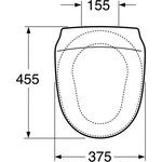 Gustavsberg Nordic 23xx standardi WC-istuinkansi vit