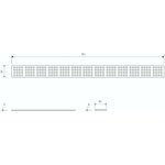 Unidrain Ritilä 1604 Square 1000 mm