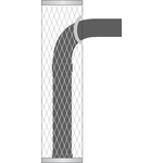 IKI-Kiuas 100 cm plus-osa + suora poistoputki 55 cm ja 90-asteen poistoputki