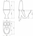 WC-istuin Rimless S-lukko piiloviemäri 3/6L huuhtelu ruuvikiinnitys
