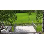 Green Land Garden alumiininen aitaelementti 100x180cm, hopea