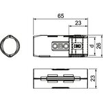 OBO Bettermann Jatkomuhvi muovia Quick-pipe harmaa M20