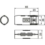 OBO Bettermann Jatkomuhvi muovia Quick-pipe valkoinen M20