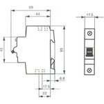 ABB Johdonsuojakatkaisijat C-käyrä 1-napainen 10A S201-C10