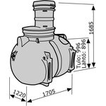 Uponor Saostussäiliö Uponor Sako 1m3 2-osastoinen