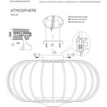 Grönlund Atmosphere LED kattoplafondi Ø 60 cm ↕ 34 cm, matta musta