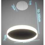 Grönlund Kattovalaisin Acoustic Circulo Ø60cm LED 36W 4000K Musta