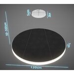 Valaisin Grönlund Kattovalaisin Acoustic Circulo Ø120cm SMD LED 110W 3000K Musta