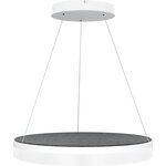 Valaisin Grönlund Kattovalaisin Acoustic Circulo Ø60cm LED 36W 3000K Tummanharmaa