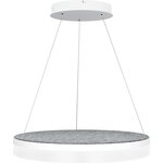 Valaisin Grönlund Kattovalaisin Acoustic Circulo Ø60cm LED 36W 4000K Vaaleanharmaa