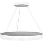 Valaisin Grönlund Kattovalaisin Acoustic Circulo Ø80cm LED 48W 4000K Vaaleanharmaa