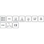 Saas Instruments LED-liitäntälaite Highline 1-10V IP20 DIM