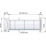 Fresh Korvausilmaventtiili F100 Thermo