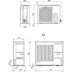 Jäspi Ilma-vesilämpöpumppu Tehowatti Air split 6kW