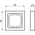 ABB Peitelevy Impressivo 1OS/IP21/85mm черный