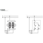 ABB Kytkin 5, 16AX/250V, Impressivo, 2 lisäliitintä, matta musta