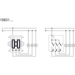 ABB Kytkinrunko 16AX/250V, 1+1+1 kytkin, ei lisäliittimiä, ei merkkivaloa