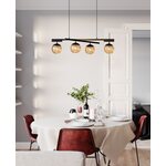 Sessak Lighting Kattovalaisin Labelle musta/amber