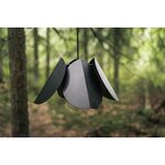 Sessak Lighting Lehmus design-riippuvalaisin mattamusta