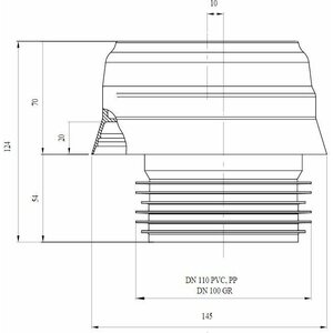 Vieser WC-mansetti 110