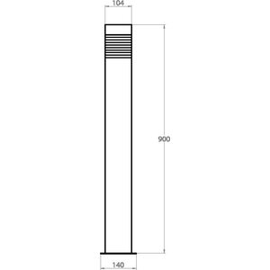 Airam Pihapiirivalaisin Kallio pollari 900mm 60W E27 IP44