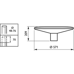Philips Pylväsvalaisin Townguide 39W 3240lm - BDP100 ECO60-/840 II DS PCF LS