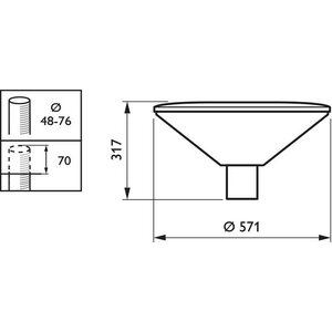 Philips Pylväsvalaisin Townguide 39W 3360lm - BDP102 ECO60-/840 II DS PCF LS