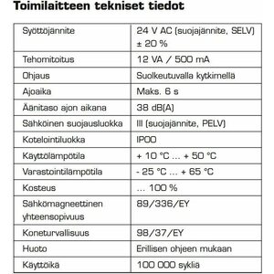 FläktWoods Moottoriventtiili KSOM 100mm