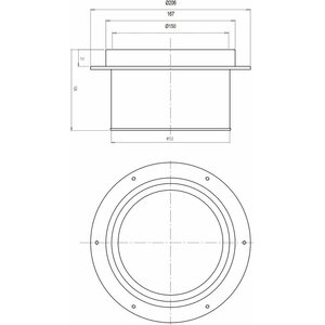 Vieser Korokerengas lattiakaivolle 150x100mm