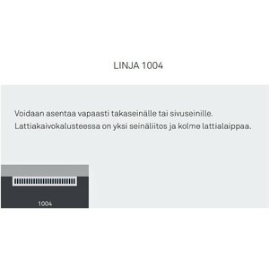 Unidrain Lattiakaivokaluste Linja 1004 1 seinäkiinnike 300mm